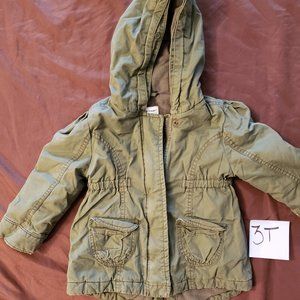 Anaroak Camo green jacket (missing fur trim for hood that buttoned on)